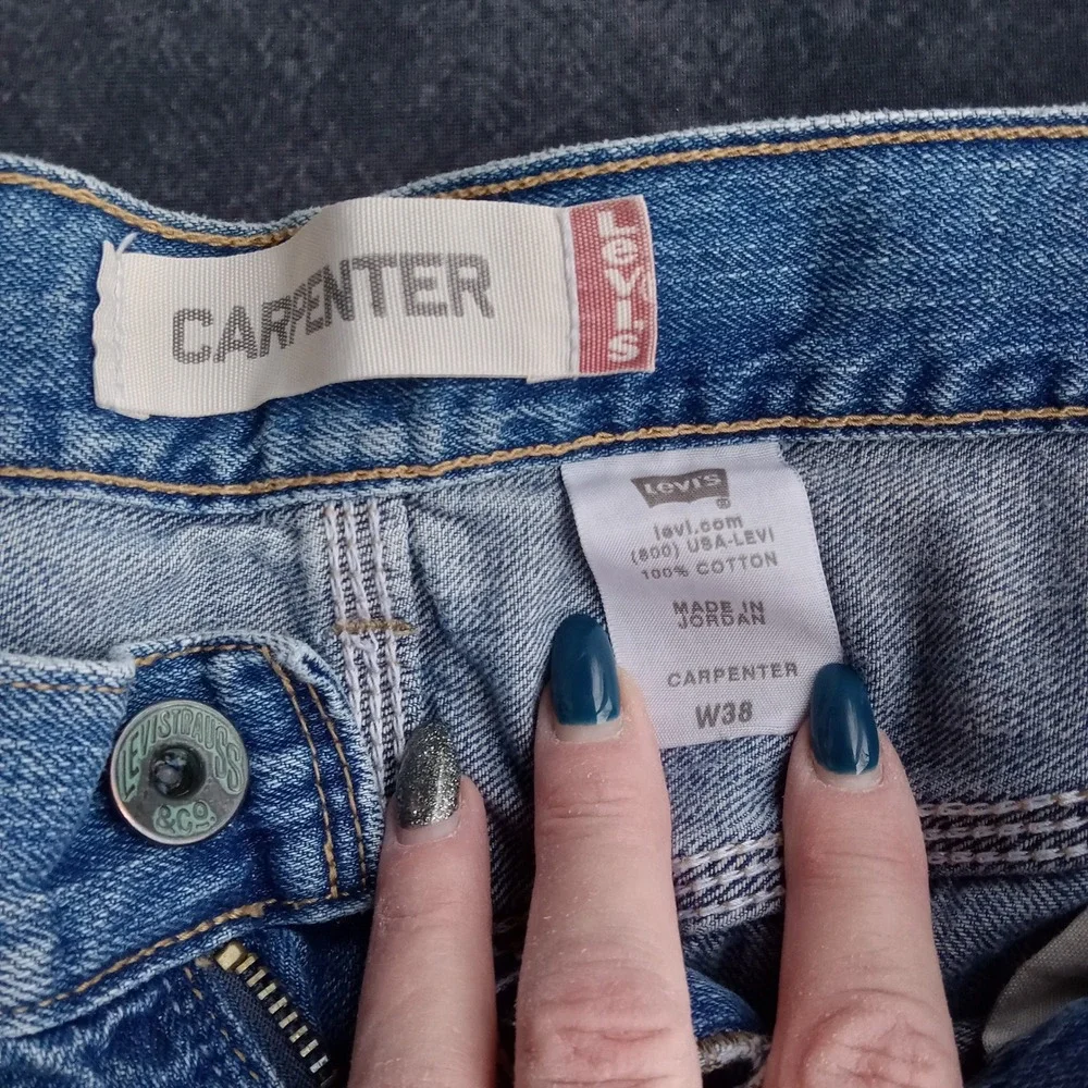 Levi's Y2K Vintage 2000s Carpenter Denim Workwear Utility‎ Shorts Mens W38
